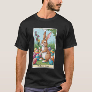 Tarotkarte Glückliches Osterhase Frühling Osterei  T-Shirt