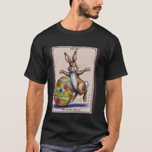 Tarotkarte Glückliches Osterhase Frühling Osterei  T-Shirt