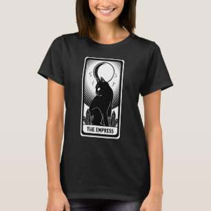 Tarotkarte Halbmond und Katze T-Shirt