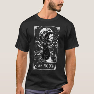 Tarotkarte Mondsichel und Katze 1 T-Shirt