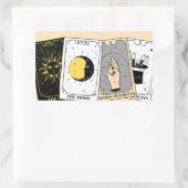 Tarotkarte rechteckiger aufkleber (Tasche)