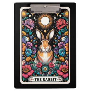 Tarotkarten-Hase Mystische Kaninchen-Wahrsagung Klemmbrett
