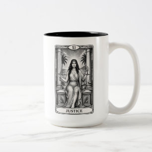 Tarotkarten-Kaffeetasse Zweifarbige Tasse