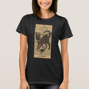 Tarotkarten-Katze Skorpion Sternzeichen Horoskop O T-Shirt