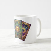 Tarotkarten mit mystischer himmlischer Kunst Kaffeetasse (VorderseiteRechts)
