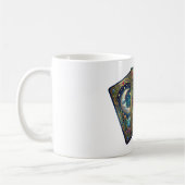 Tarotkarten mit mystischer himmlischer Kunst Kaffeetasse (Links)