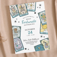 Tarotkarten-Themen-Einladungen zur Babyparty