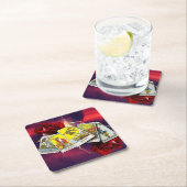 Tarotkarten-Untersetzer Rechteckiger Pappuntersetzer (Vor Ort)