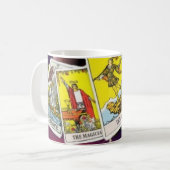 Tarotkarten-Wert-Tasse Kaffeetasse (Vorderseite Links)
