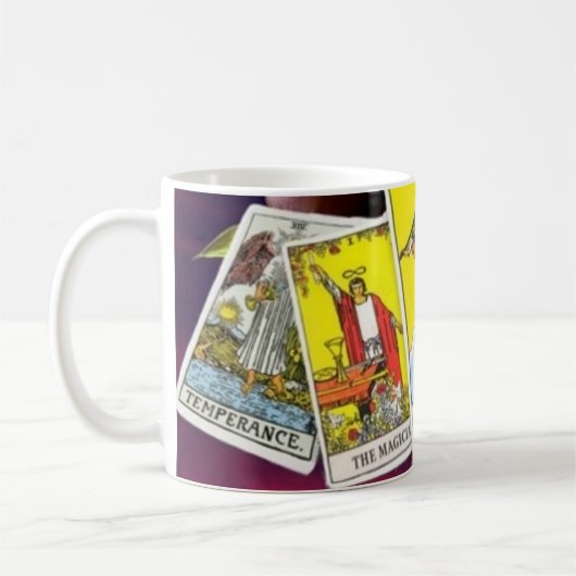 Tarotkarten-Wert-Tasse Kaffeetasse (Links)