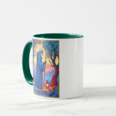 Tarotkartenillustration, Der Einsiedler Tasse (Vorderseite Links)