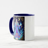 Tarotkartenillustration, Der Magier Tasse (Vorderseite Links)