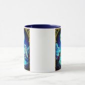 Tarotkartenillustration, Der Mond Tasse (Zentrum)