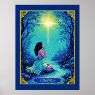 Tarotkartenillustration, Der Stern Poster