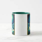 Tarotkartenillustration, Der Stern Tasse (Zentrum)