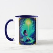 Tarotkartenillustration, Der Stern Tasse (Links)