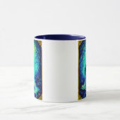 Tarotkartenillustration, Der Stern Tasse (Zentrum)