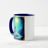 Tarotkartenillustration, Der Stern Tasse (Vorderseite Links)