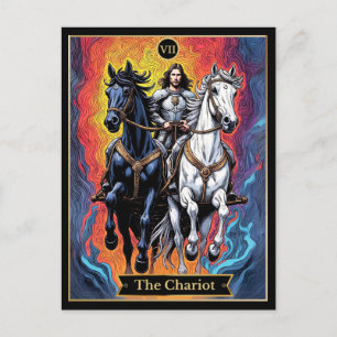 Tarotkartenillustration, Der Wagen Postkarte