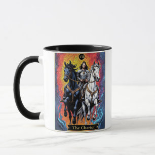 Tarotkartenillustration, Der Wagen Tasse