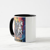 Tarotkartenillustration, Der Wagen Tasse (Vorderseite Links)