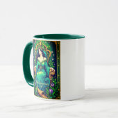 Tarotkartenillustration, Die Herrscherin Tasse (Vorderseite Links)