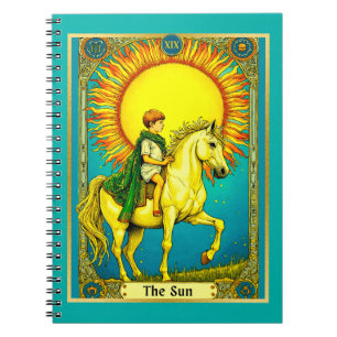 Tarotkartenillustration, Die Sonne Notizblock