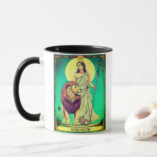Tarotkartenillustration, Stärke Tasse