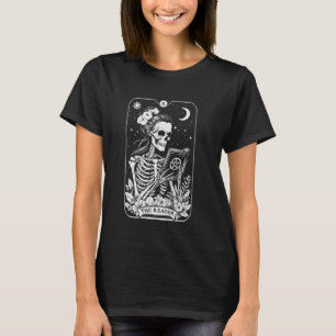 Tarotkartenleger - Skelett liest Wicca-Buch L T-Shirt