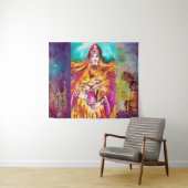 TAROTS DER VERLORENEN SCHATTEN/DER STÄRKEN-KRAFT WANDTEPPICH (Beispiel (Horizontal))