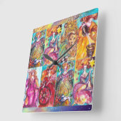 TAROTS DER VERLORENEN SCHATTEN /STAR, MOND, SONNE, QUADRATISCHE WANDUHR (Winkel)