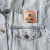 TAROTS / FRAU DES MONDS MIT BLUMEN IN ROSA BUTTON (Beispiel)