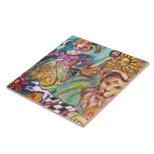 TAROTS OF THE LOST SHADOWS /THE MOON AND THE SUN FLIESE (Seite)