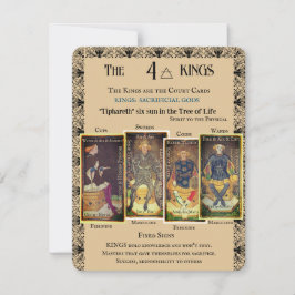 Tarots VIER KINDER kleiner Arkan | Flache Karte