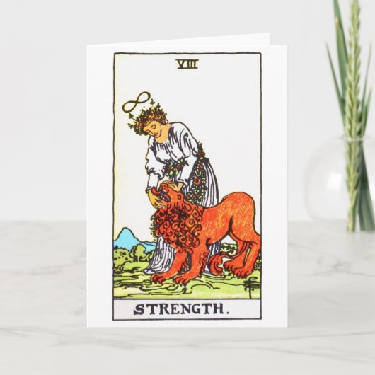 Tarotstärke Karte (Vorderseite)