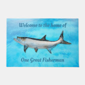 Tarpon Blue Water Great Fisherman Sprichwort Doorm Fußmatte (Vorderseite)