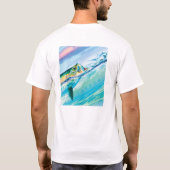 Tarpon, der dem Mullet-Wettbewerber Langschläfer T-Shirt (Rückseite)