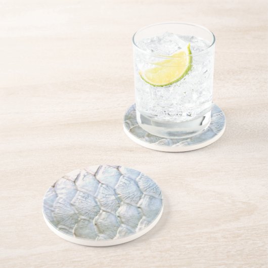 Tarpon durch PatternWear© Getränkeuntersetzer (Seite)