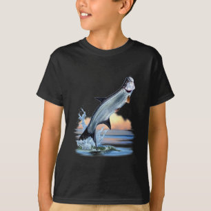 Tarpon Fisch Frische Wassertiere Jagen Fische A T-Shirt