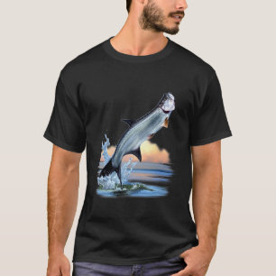 Tarpon Fisch Frische Wassertiere Jagen Fische A T-Shirt