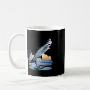 Tarpon Fisch Süßwasser Wildtier Jagd Angeln A Kaffeetasse