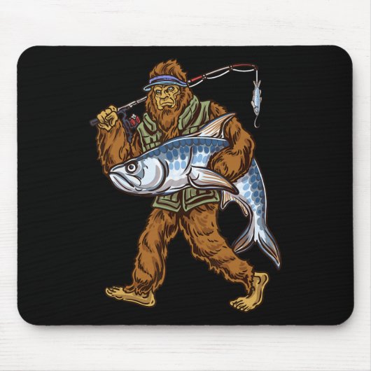 Tarpon Fischen Bigfoot Fischer Mousepad (Vorne)