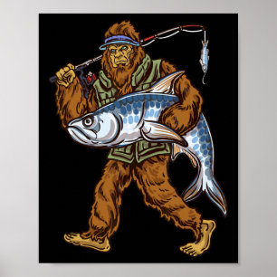 Tarpon Fischen Bigfoot Fischer Poster
