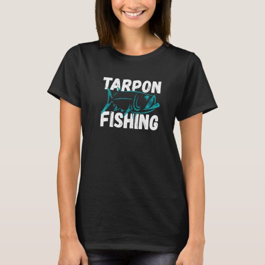 Tarpon Fischen T-Shirt (Vorderseite)