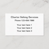 Tarpon-Fischen-Thema Visitenkarte (Rückseite)