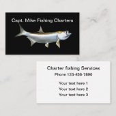 Tarpon-Fischen-Thema Visitenkarte (Vorne/Hinten)