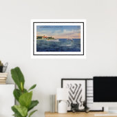 Tarpon Fischerei Sarasota 20x28 Poster (Heimbüro)