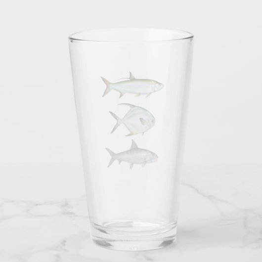 Tarpon, Genehmigung, Bonefish Drink Glas (Rückseite)