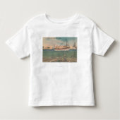 Tarpon Springs, FL - Ansicht des Bootes u. des Kleinkind T-shirt (Vorderseite)
