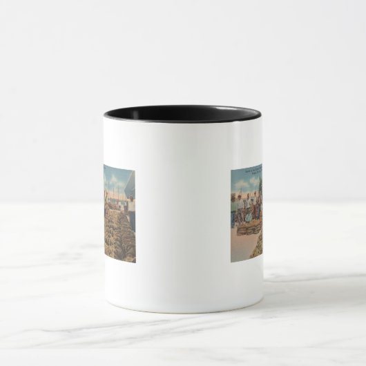 Tarpon Springs, FL - Szene des Schwammaustauschs Tasse (Zentrum)